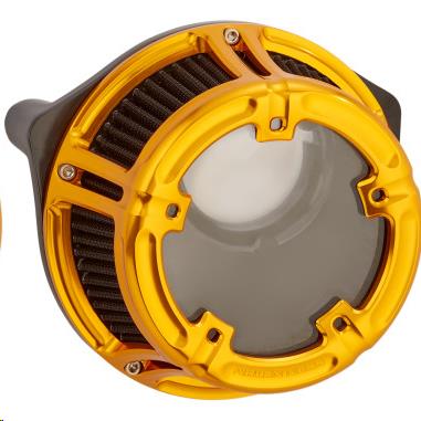 Arlen Ness 18-176 Method Clear Sucker Air Cleaner Kit - Gold Anodized