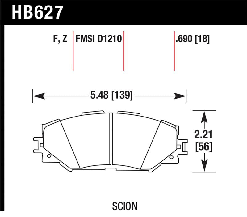 Load image into Gallery viewer, Hawk Performance HB627F.690 HAWK HPS Brake Pad Sets
