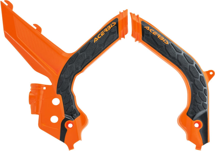 Acerbis 2975045225 X-Grip Frame Guard - Orange/Black