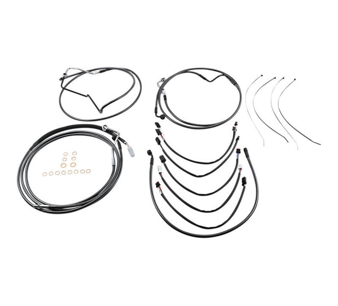 Magnum 487942 Black Pearl Handlebar Installation Kit for 15-17in. Ape