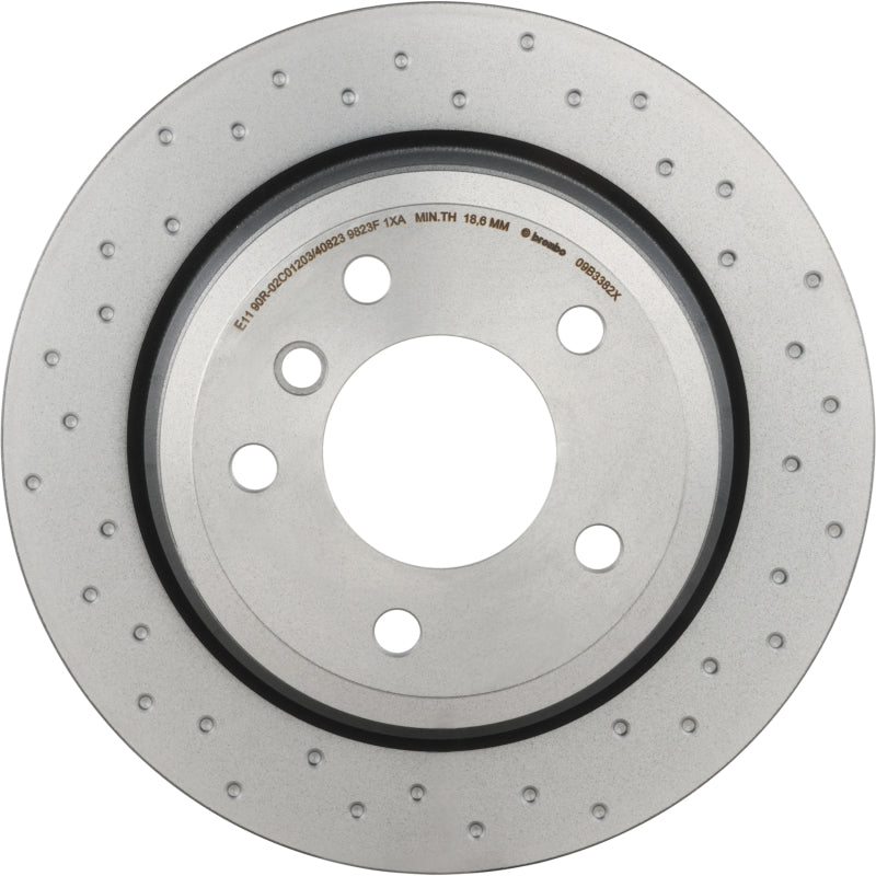 Load image into Gallery viewer, Brembo Oe 09.B338.2X BRE Drilled UV Coated Rotors
