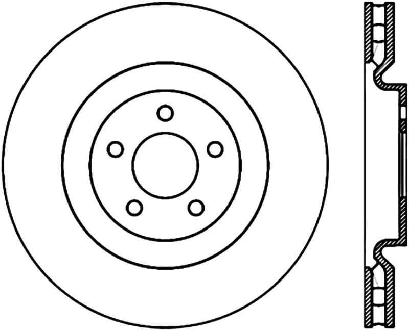 Load image into Gallery viewer, Stoptech 126.61089CSR ST Slotted Sport Brake Rotors
