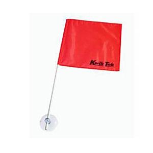 Airhead SAF-1 Stick-A-Flag Skier Down Flag - Square Flag with 2ft. Pole