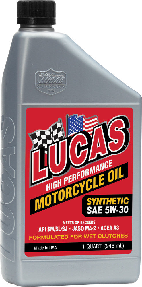 Lucas Oil 10706 High Performance Synthetic Oil - 5W30 - 1qt.