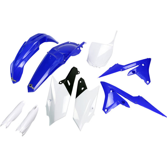 Ufo Plastics YAKIT318F@999K Replacement Plastic Body Kit - Black/White/Blue