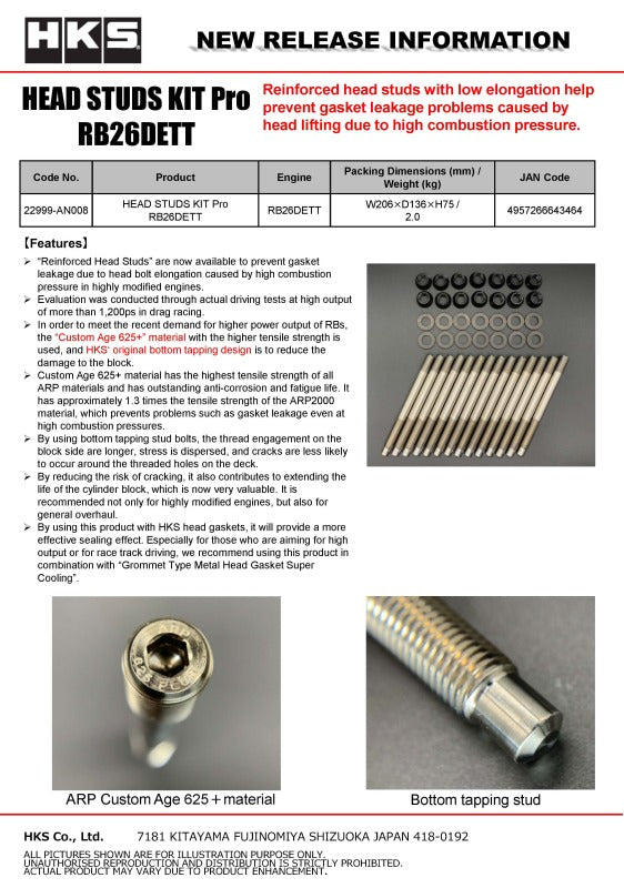 Load image into Gallery viewer, Hks 22999-AN008 HKS Head System
