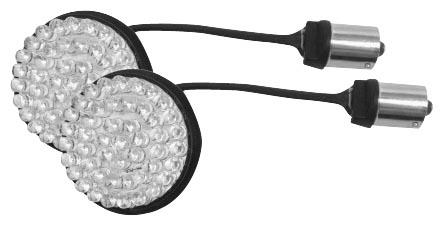 Bikers Choice LEDK53-157R Lazer Star Full Face Retro LED Board - 1157 Red
