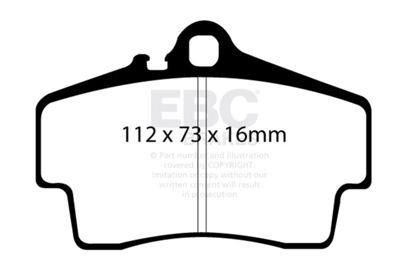 Load image into Gallery viewer, Ebc DP41208R EBC Yellowstuff Brake Pad Sets
