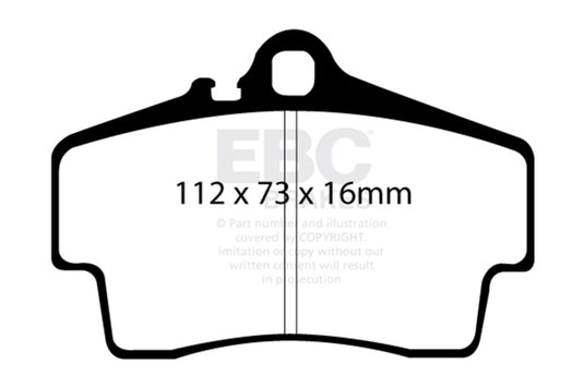Ebc DP41208R EBC Yellowstuff Brake Pad Sets