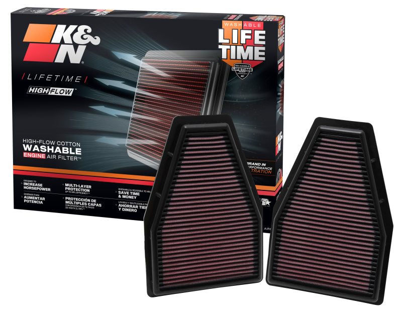 Load image into Gallery viewer, K&amp;N Engineering 33-2484 KN Drop in Air Filters

