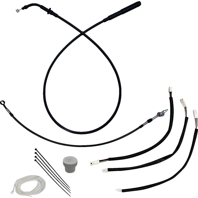Fat Baggers, Inc. 149011-B +2in. Install Plus Handlebar Installation Kit - Black