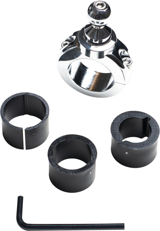 Techmount 5-30912C Handlebar Fixed Mount - 7/8-1in.1/4 - Chrome
