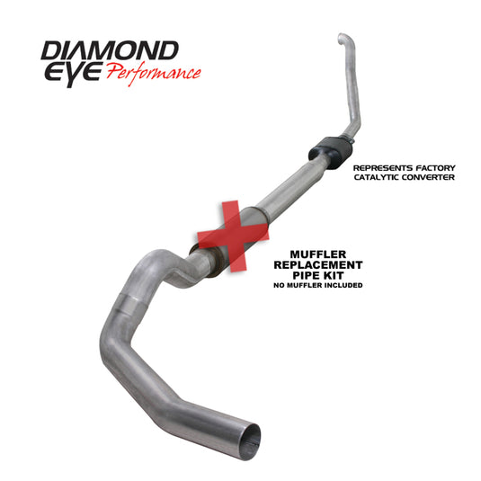 Diamond Eye Performance K5314A-RP DEP Turbo Back Exhaust Kit AL