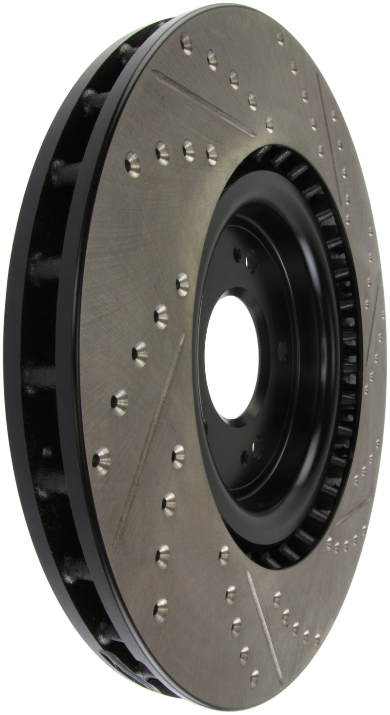 Load image into Gallery viewer, Stoptech 127.46076R ST Slot &amp; Drill Brake Rotors
