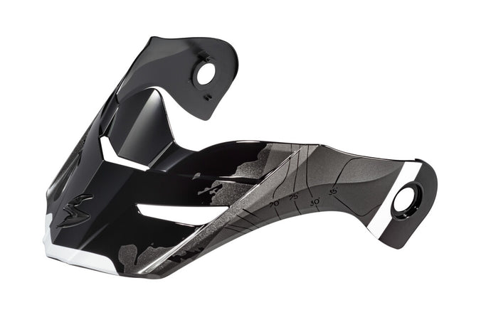 Scorpion Peak Visor for EXO-AT960 Topograhic Helmet - Black/White