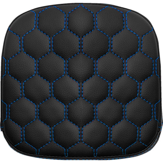 Saddlemen 040719001 Sissy Bar Pad for Step-Up HC Seats - Grasvestone with Blue Stitching