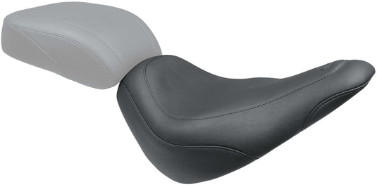 Mustang 75063 Wide Tripper Solo Seat - Smooth - Black