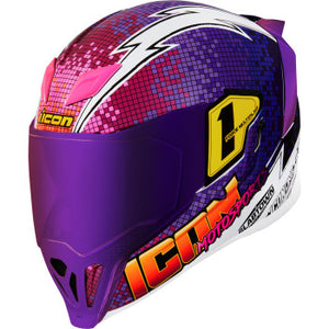 Icon Airflite Quarterflash Helmet Purple