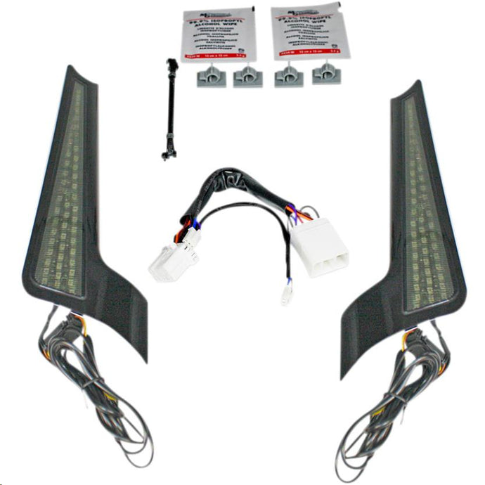 Custom Dynamics CD-FASCIA-HD-SB Fascia LED Panel - Gloss Black With Smoked Lens