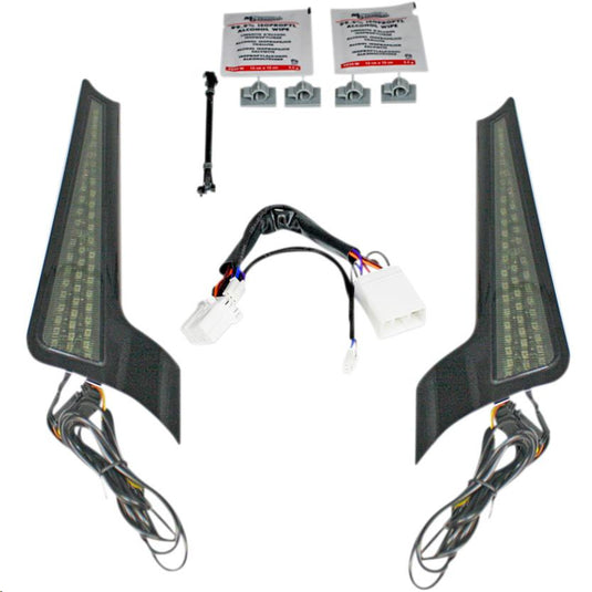 Custom Dynamics CD-FASCIA-HD-SB Fascia LED Panel - Gloss Black With Smoked Lens