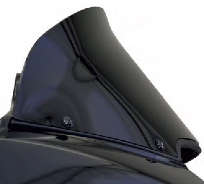Wind Vest 9in. Windvest Windshield - Dark Smoke Tinted