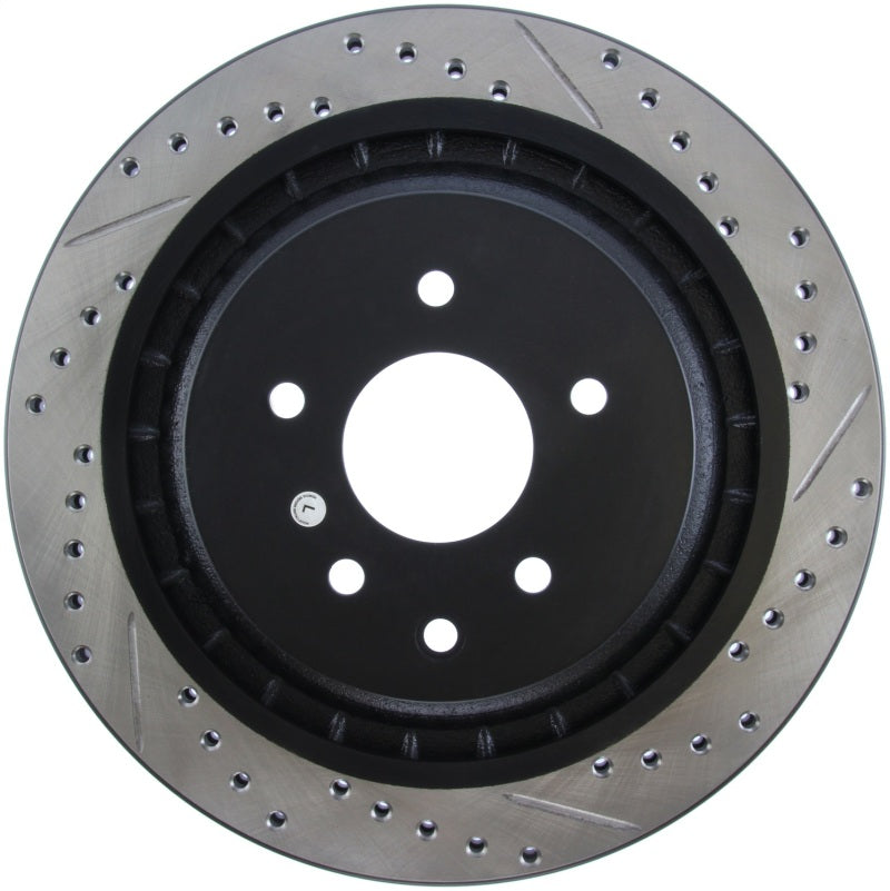 Load image into Gallery viewer, Stoptech 127.42101L ST Slot &amp; Drill Brake Rotors
