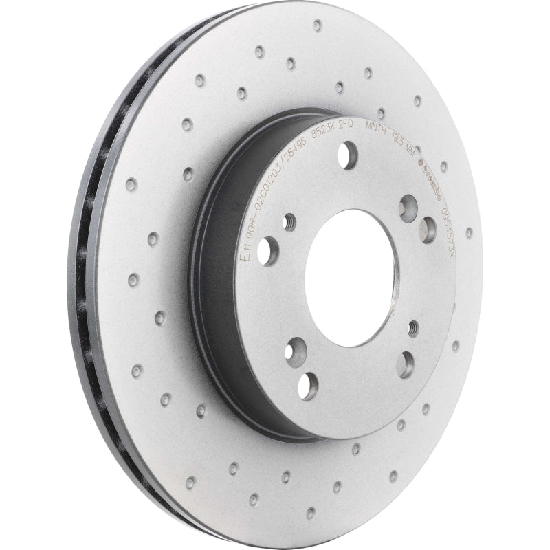 Load image into Gallery viewer, Brembo Oe 09.5457.3X BRE Drilled UV Coated Rotors

