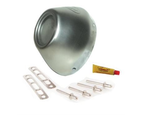 Fmf 040635 Rear Cone Cap for PowerCore4/Ti PowerCore4/Q4 - Stainless Steel - Slash Cut