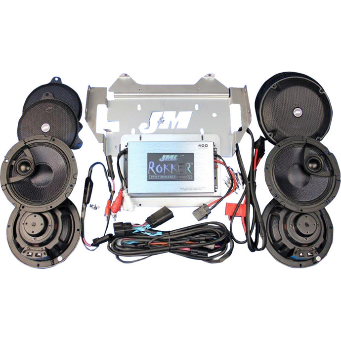 J&M RKT6-400HC14-UL4 Rokker Stage-6 400W Amplifier/ Speaker Kit