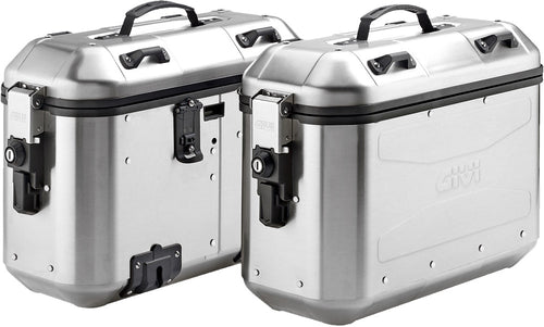 Givi DLMK36APACK2 36 Liter Dolomiti Monokey Side Case - Silver