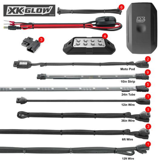 Xkglow XK-SLING-ADV XKG Moto Light Kits