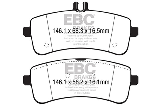 Ebc DP42350R EBC Yellowstuff Brake Pad Sets