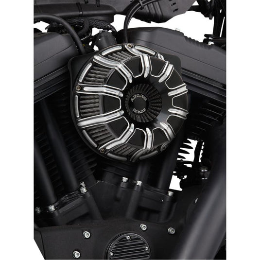 Arlen Ness 18-945 Inverted Series Air Cleaner Kit - 10-Guage - Black Anodized