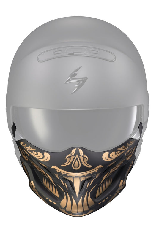 Scorpion Face Mask for Covert Helmets - Apex Matte Black/Gold