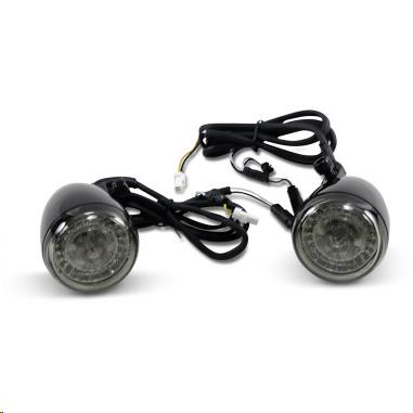 Custom Dynamics PB-IND-ECE-AW-B Probeam Dynamic Ringz Turn Signals with Smoke Lenses - Black