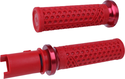 Odi V31VHTCR-R Harley Davidson Vans Lock-On Grips - Dark Red/Red