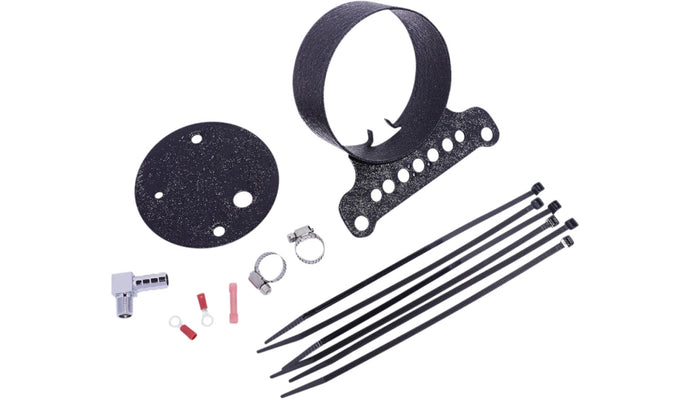 Drag Specialties 2210-0546 Gauge Bracket - Single - Wrinkle Black