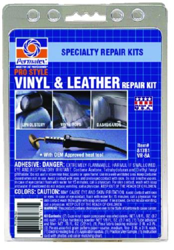 Permatex 81781 Pro Style Vinyl & Leather Repair Kit