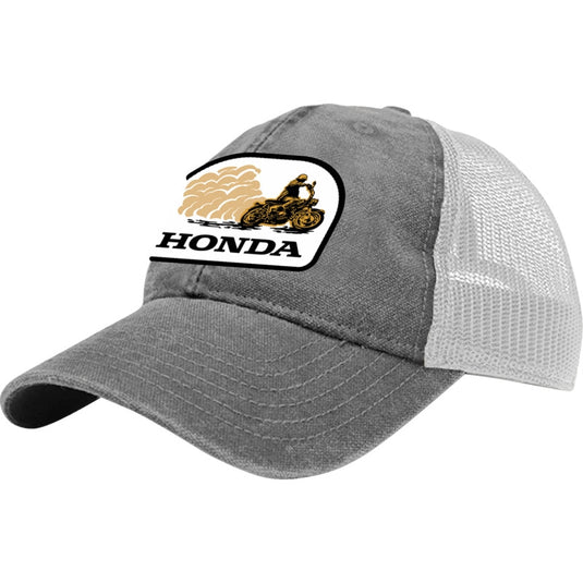Honda Collection Honda Trucker Hat (One Size Fits Most, Gray/White)