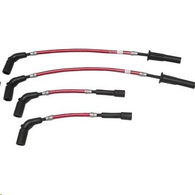 Magnum 3047T Braided Spark Plug Wires - Red