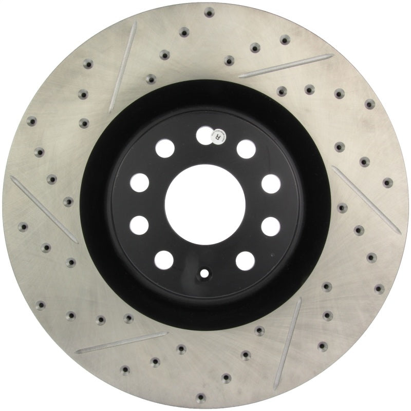 Load image into Gallery viewer, Stoptech 127.33112R ST Slot &amp; Drill Brake Rotors
