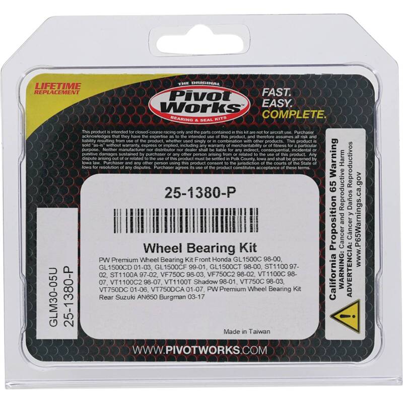 Load image into Gallery viewer, Pivot Works 25-1380-P PIV Wheel Bearing Kit
