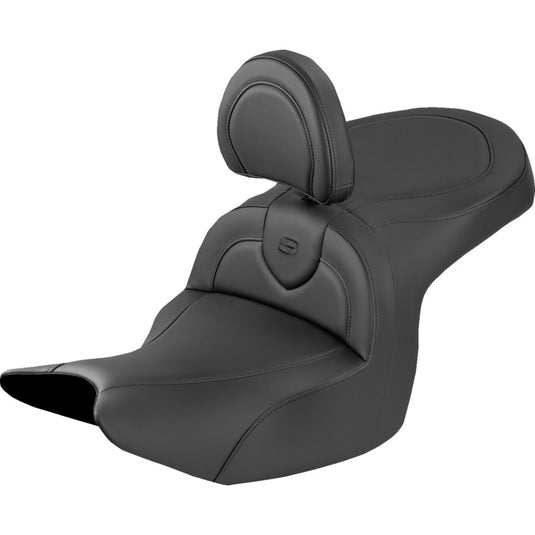 Saddlemen H18-07A-187BR RoadSofa Seat with Driver Backrest (Black)