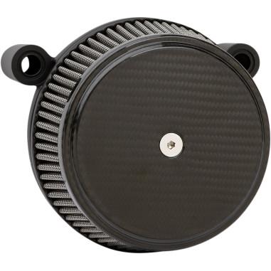Arlen Ness 18-394 Big Sucker Stage I Air Filter Kit - Carbon - Red Filter