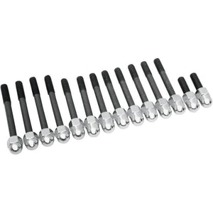 Drag Specialties DS-190108 Cylinder Base Nut Kit - Acorn Style - Chrome