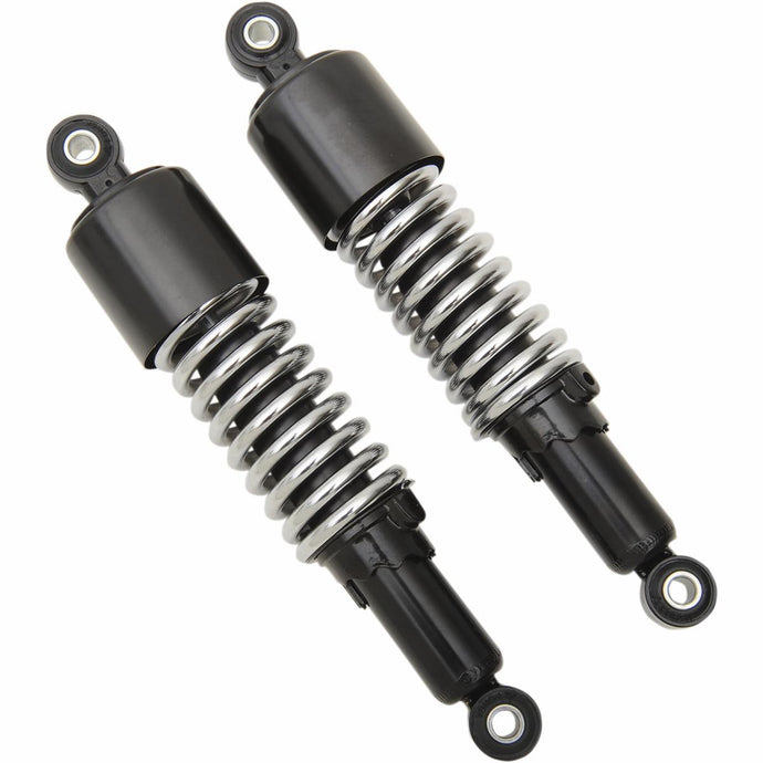 Emgo 17-05701 Custom Eye Lower Mounting Shorty Shocks - w/o Shroud - Black/Chrome