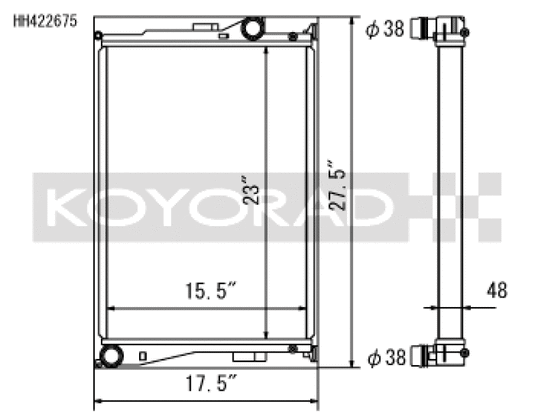 Koyo HH422675 KOY Racing Radiators
