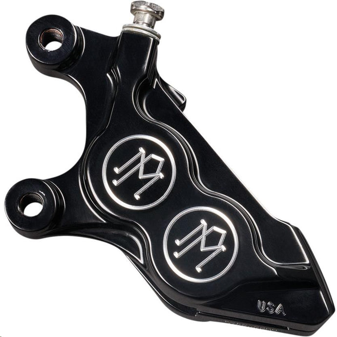 Performance Machine 0052-2425-BM Four-Piston Front Left Brake Caliper for 300MM Rotor - Contrast Cut