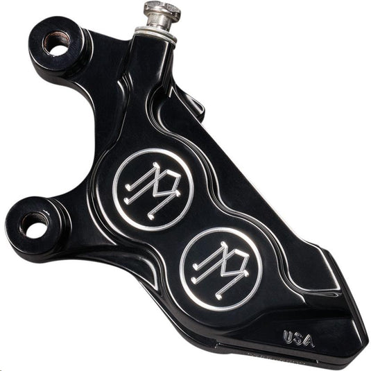 Performance Machine 0052-2425-BM Four-Piston Front Left Brake Caliper for 300MM Rotor - Contrast Cut