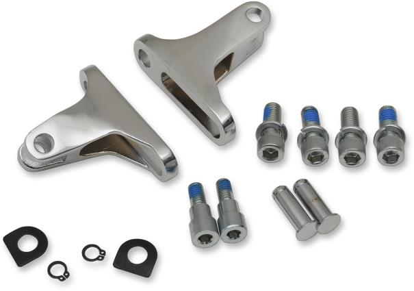 Drag Specialties 1621-0786 Short Passenger Footpeg Mount Kit - Chrome